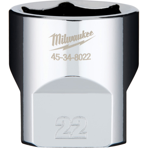 Metric Socket with Four Flat Sides, 22 mm, 3/8" Drive, 6 Points Sécurité Médic