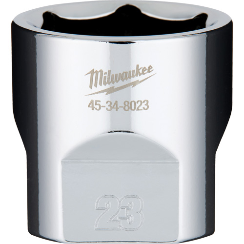 Metric Socket with Four Flat Sides, 23 mm, 3/8" Drive, 6 Points Sécurité Médic