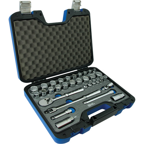 12 Point SAE & Metric Socket Attachment Set, 33 Pcs, 3/8" Drive Size Sécurité Médic
