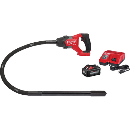 Ensemble &agrave; aiguille vibrante 4' M18 Fuel pour b&eacute;ton Sécurité Médic