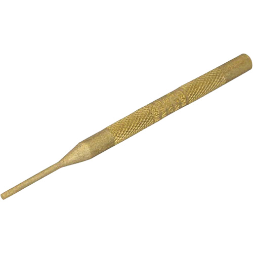 Brass Pin Punch, 3/32" Dia. x 4" L Sécurité Médic