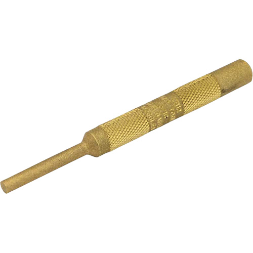 Brass Pin Punch, 3/16" Dia. x 4" L Sécurité Médic