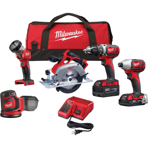 Trousse 5 pi&egrave;ces doutil combin&eacute; M18, Lithium-ion, 18 V Sécurité Médic