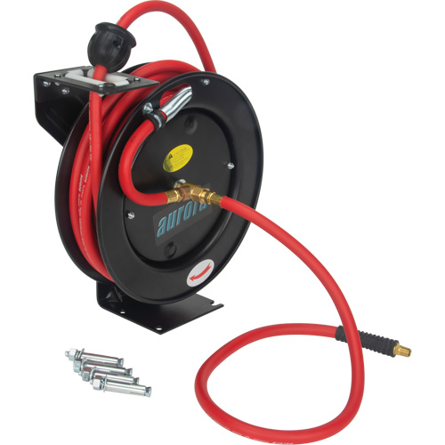 Hose Reel, Air/Water, 3/8" x 25', Single Hose, 300 psi Sécurité Médic