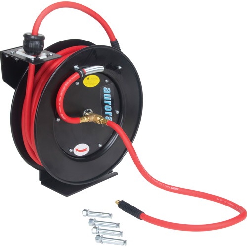 Hose Reel, Air/Water, 3/8" x 50', Single Hose, 300 psi Sécurité Médic