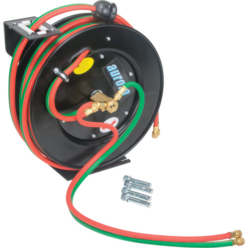 Welding Hose Reel, Welding Gases, 1/4" x 50', Single Hose, 300 psi Sécurité Médic