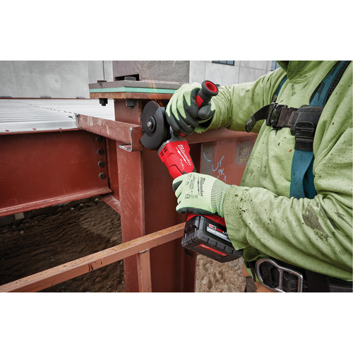 Meuleuse &agrave; frein avec interrupteur &agrave; glissi&egrave;re verrouillable M18 Fuel, 18 V, Mandrin 5", Lithium-ion Sécurité Médic