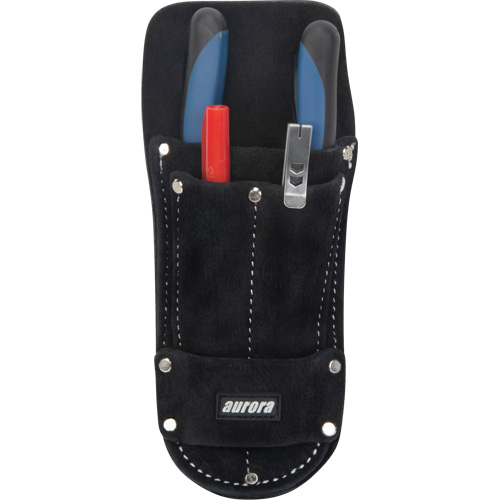 Tool Pouch, Plier Holder, Leather, 3 Pockets Sécurité Médic