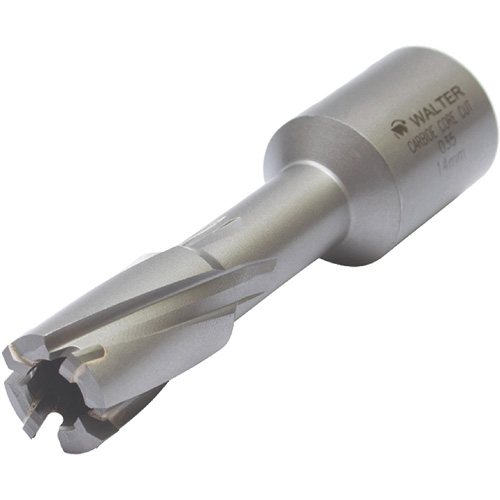 Core Cut Annular Cutter with Weldon Shank, 12 mm Diameter, Carbide, 30 mm Depth of Cut, 3/4" Shank Sécurité Médic