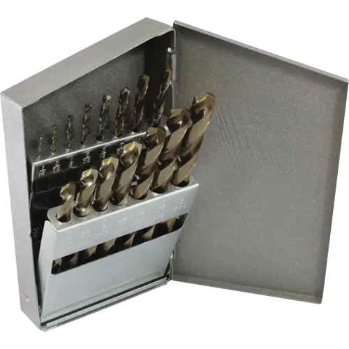 Triumph&reg; Jobber Length Drill Bit Set, 13 Pieces, High Speed Steel Sécurité Médic