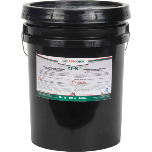 Aerochem CS-40 Low-Temperature Multi-Purpose Grease, 17 kg, Pail Sécurité Médic