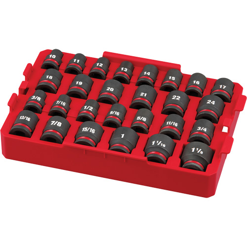 Shockwave Impact Duty Packout Socket Set, 27 Pcs, Impact, 1/2" Drive Size Sécurité Médic