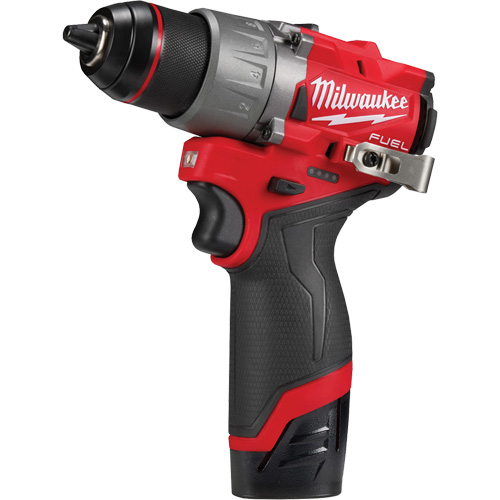 Ensemble perceuse/visseuse M12 Fuel, Lithium-ion, 12 V, Mandrin 1/2", Couple 400 lb-po Sécurité Médic