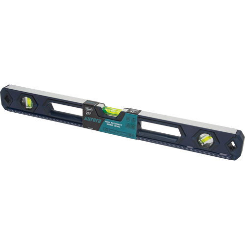 High-Accuracy Level, Box, 2' L, Aluminum, 3, Non-Magnetic Sécurité Médic
