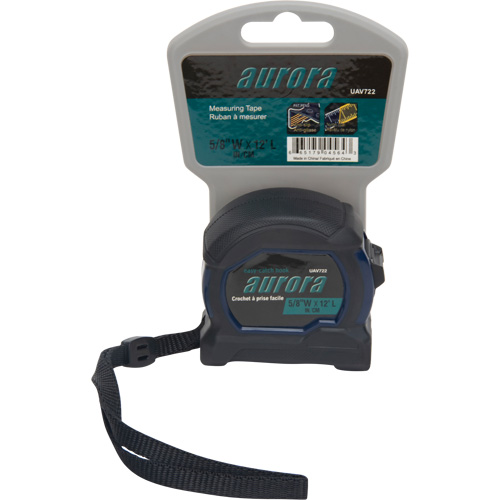 Tape Measure, 5/8" x 12', Imperial & Metric Graduations Sécurité Médic
