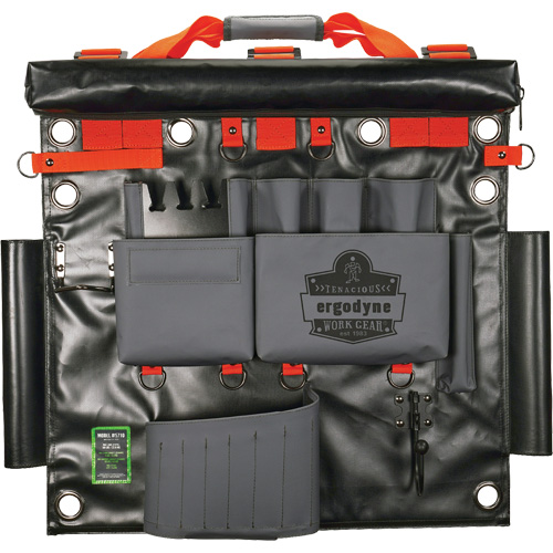 Sac &agrave; outils de camion nacelle avec points dancrage &agrave; outil, Nylon, 8 pochettes, Gris Sécurité Médic