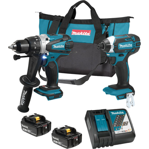 LXT Cordless 2-Tool Combo Kit, Lithium-Ion, 18 V Sécurité Médic