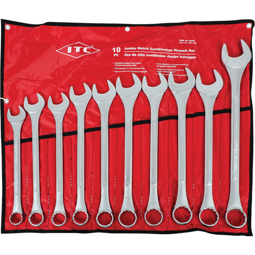 ICWJ-10M Jumbo Wrench Set, Combination, 10 Pieces, Metric Sécurité Médic