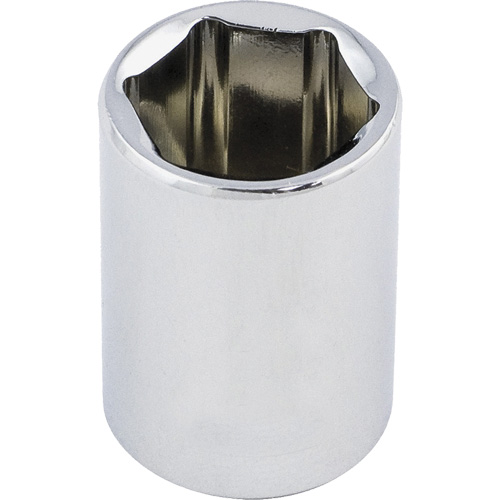 Regular Chrome Socket, 1/2", 3/8" Drive, 6 Points Sécurité Médic