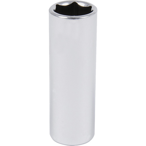 Chrome Socket, 9/16", 3/8" Drive, 6 Points, Deep Sécurité Médic
