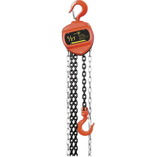 VCH Series Chain Hoist, 20' Lift, 2200 lbs. (1 tons) Capacity, Heat-Treated Alloy Steel Chain Sécurité Médic