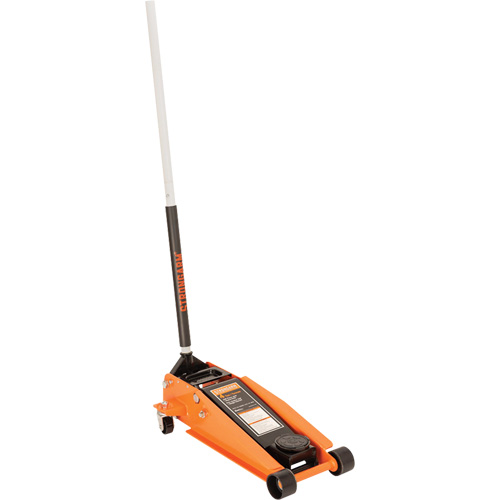 964D 2XP Floor Jack, 4 Ton(s) Capacity, 4-1/3" Lowered, 20-1/2" Raised, Manual Hydraulic Sécurité Médic