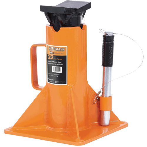 878B Heavy-Duty Jack Stand, Locking Pin, 22 Ton(s) Capacity, 13-3/4" - 19-3/4" H Sécurité Médic