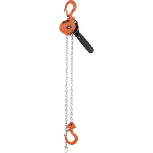 KLP-50-5 VLP Series Heavy-Duty Lever Puller, 5' Lift, 1000 lbs. (0.5 tons) Capacity, Galvanized Steel Chain Sécurité Médic