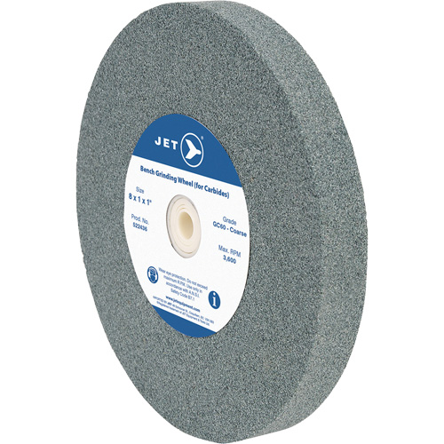 GC810C Bench Grinding Wheel, 8" x 1", 1" Arbor, Silicon Carbide Sécurité Médic