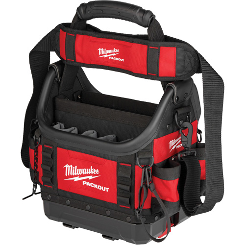PackOut 10" Structured Tote, Ballistic Polyester, 35 Pockets, Red Sécurité Médic