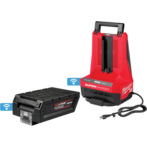 Ensemble bloc-pile HD12.0 MX Fuel RedLithium Forge et super chargeur Sécurité Médic