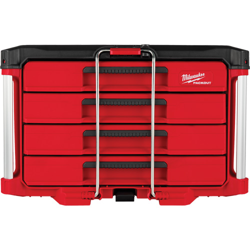 Boîte &agrave; outils avec 4 tiroirs PackOut, 16-3/10" x 22-1/5" x 14-3/10", Rouge Sécurité Médic