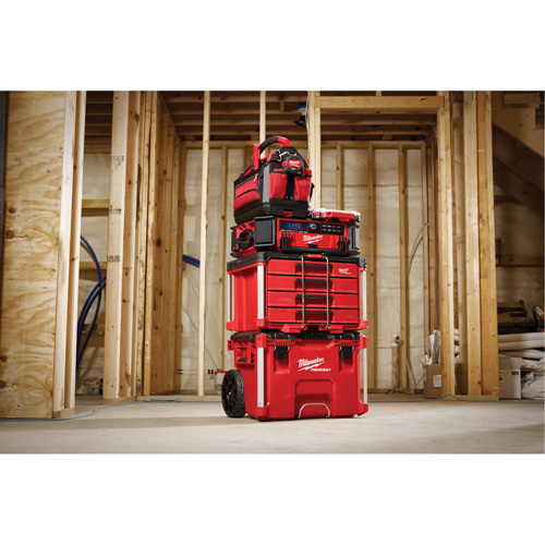 Boîte &agrave; outils avec 4 tiroirs PackOut, 16-3/10" x 22-1/5" x 14-3/10", Rouge Sécurité Médic