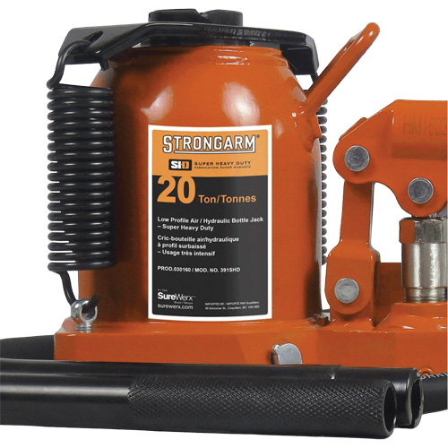 Air Assist Bottle Jacks, 20 Ton(s), Air Hydraulic Sécurité Médic