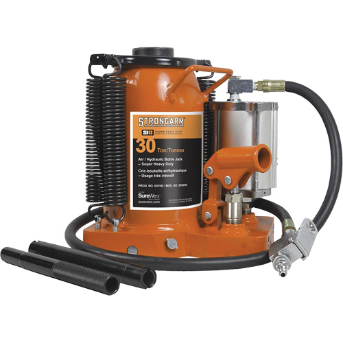 Air Assist Bottle Jacks, 30 Ton(s), Air Hydraulic Sécurité Médic