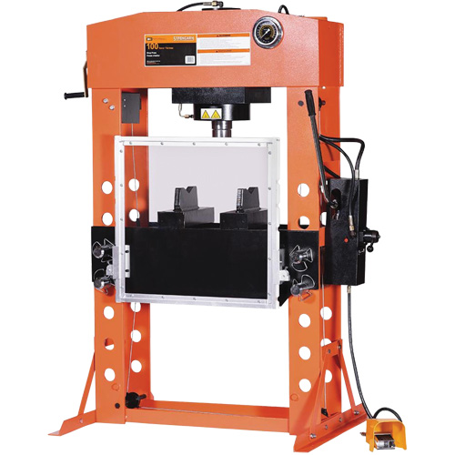 Super Heavy-Duty Shop Presses, 100 tons Capacity Sécurité Médic