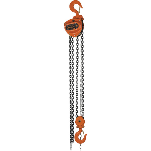 KCH Series Chain Hoists, 10' Lift, 6600 lbs. (3 tons) Capacity, Alloy Steel Chain Sécurité Médic