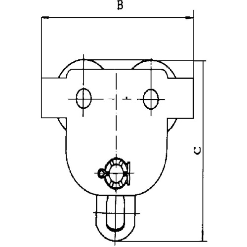 Heavy-Duty Manual Trolley - SBT Series, 22000 lbs. (10 tons) Sécurité Médic