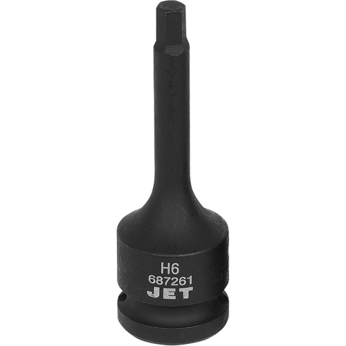 Impact Socket Bits, Hex, 6 mm x 1/2" Drive Sécurité Médic