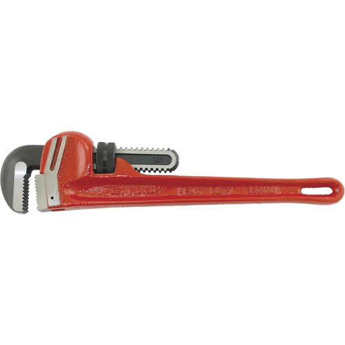 PW-14 Steel Pipe Wrenches - Chrome Molybdenum Jaw, 2-7/16" Jaw Capacity, 14" Long, Chrome Finish Sécurité Médic