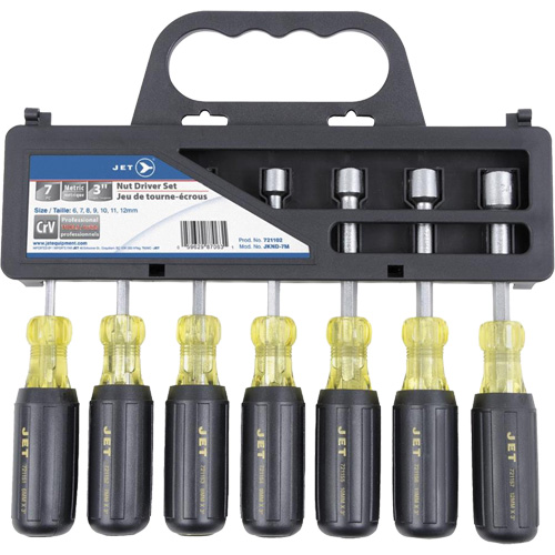 JKND-7M Nut Driver Set, 7, Non Magnetic, Metric Sécurité Médic