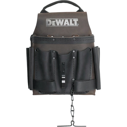 Electrician Tool Pouch, Multiple Tool Holder, Leather, 8 Pockets Sécurité Médic
