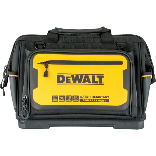 16” PRO Open Mouth Tool Bag, 31 Pockets, Black/Yellow Sécurité Médic