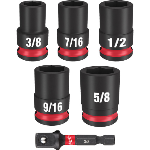 Shockwave Impact Duty SAE Socket Set, 6 Pcs, Impact, 3/8" Drive Size Sécurité Médic