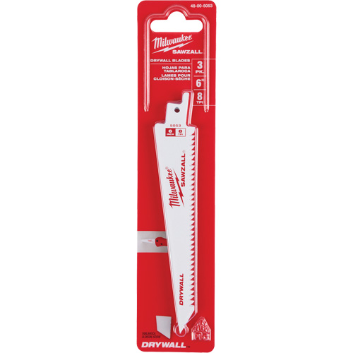 8 TPI Drywall Sawzall Blades Sécurité Médic