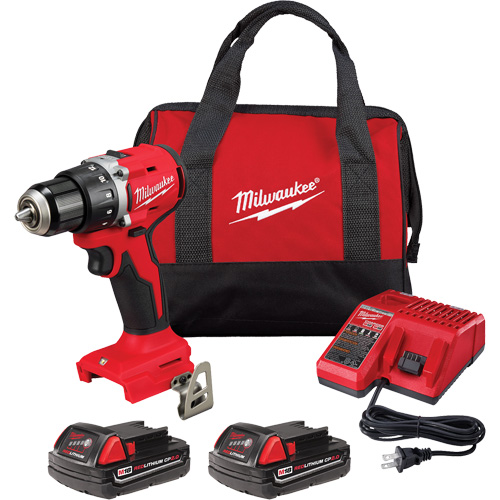 Ensemble perceuse/visseuse compacte sans balai M18, Lithium-ion, 18 V, Mandrin 1/2", Couple 550 lb-po Sécurité Médic