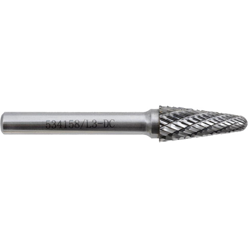 L3-DC JET-KUT Taper Shape Bur 9 (Radius End), 3/8" Dia. Sécurité Médic