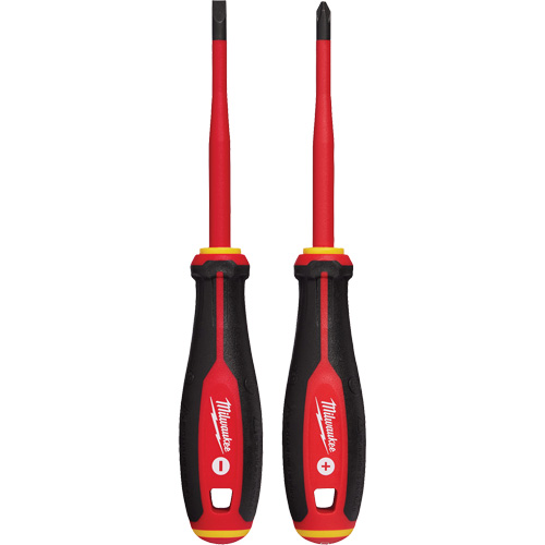 Insulated Slim Tip Screwdriver Set, 2 Pcs., Magnetic Sécurité Médic