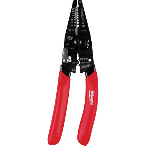 Multi-Purpose Dipped Grip Wire Stripper & Cutter with Reinforced Head Sécurité Médic