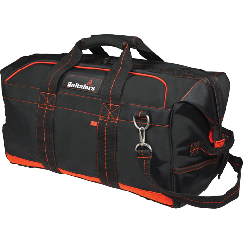 24" Pro Contractor's Gear Bag, Ballistic Polyester, Black/Red Sécurité Médic
